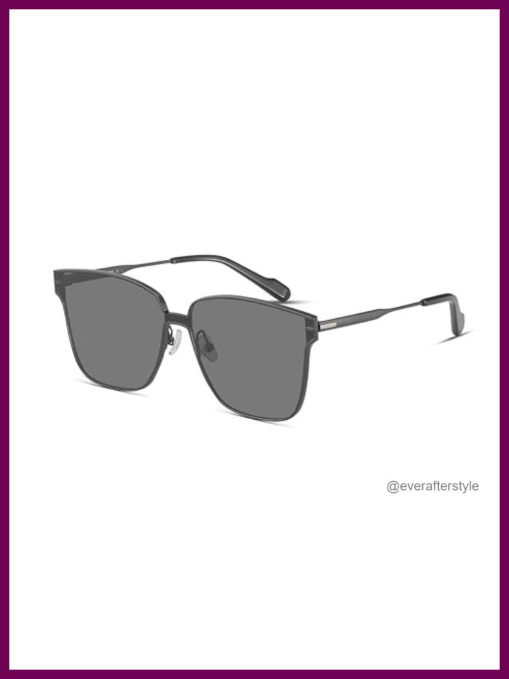 Square Polarized Oversized Sunglasses UV400 Full Frame